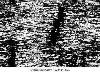 Grunge overlay layer. Abstract black and white vector background. Monochrome vintage surface with dirty pattern in cracks, spots, dots. Old wall in dark horror style design