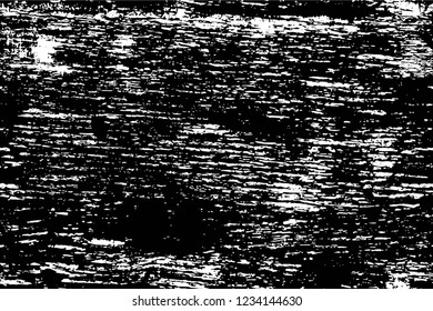 Grunge overlay layer. Abstract black and white vector background. Monochrome vintage surface with dirty pattern in cracks, spots, dots. Old wall in dark horror style design