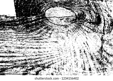 Grunge overlay layer. Abstract black and white vector background. Monochrome vintage surface with dirty pattern in cracks, spots, dots. Old wall in dark horror style design