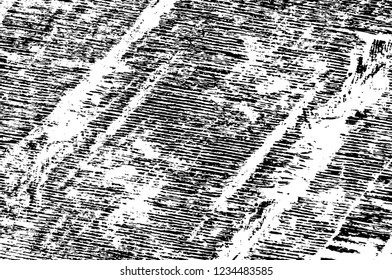 Grunge overlay layer. Abstract black and white vector background. Monochrome vintage surface with dirty pattern in cracks, spots, dots. Old wall in dark horror style design
