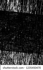 Grunge overlay layer. Abstract black and white vector background. Monochrome vintage surface with dirty pattern in cracks, spots, dots. Old wall in dark horror style design