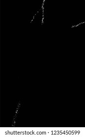 Grunge overlay layer. Abstract black and white vector background. Monochrome vintage surface with dirty pattern in cracks, spots, dots. Old wall in dark horror style design