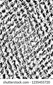 Grunge overlay layer. Abstract black and white vector background. Monochrome vintage surface with dirty pattern in cracks, spots, dots. Old wall in dark horror style design