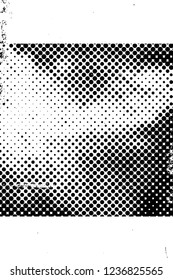 Grunge overlay layer. Abstract black and white vector background. Monochrome vintage surface with dirty pattern in cracks, spots, dots. Old wall in dark horror style design