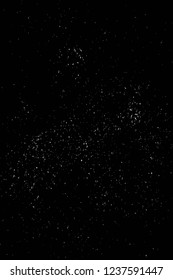 Grunge overlay layer. Abstract black and white vector background. Monochrome vintage surface with dirty pattern in cracks, spots, dots. Old wall in dark horror style design