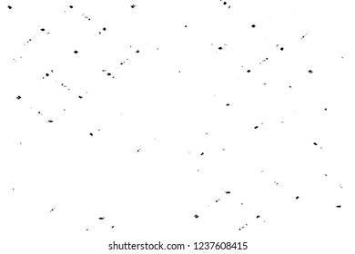 Grunge overlay layer. Abstract black and white vector background. Monochrome vintage surface with dirty pattern in cracks, spots, dots. Old wall in dark horror style design