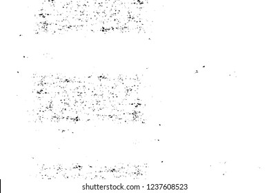 Grunge overlay layer. Abstract black and white vector background. Monochrome vintage surface with dirty pattern in cracks, spots, dots. Old wall in dark horror style design
