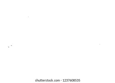 Grunge overlay layer. Abstract black and white vector background. Monochrome vintage surface with dirty pattern in cracks, spots, dots. Old wall in dark horror style design