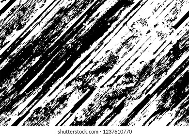 Grunge overlay layer. Abstract black and white vector background. Monochrome vintage surface with dirty pattern in cracks, spots, dots. Old wall in dark horror style design