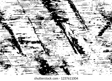 Grunge overlay layer. Abstract black and white vector background. Monochrome vintage surface with dirty pattern in cracks, spots, dots. Old wall in dark horror style design