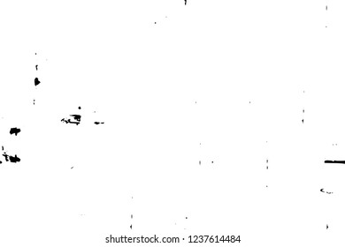 Grunge overlay layer. Abstract black and white vector background. Monochrome vintage surface with dirty pattern in cracks, spots, dots. Old wall in dark horror style design