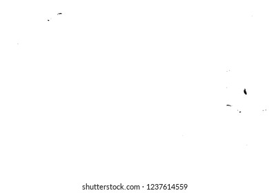 Grunge overlay layer. Abstract black and white vector background. Monochrome vintage surface with dirty pattern in cracks, spots, dots. Old wall in dark horror style design
