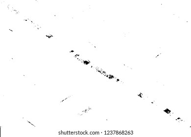 Grunge overlay layer. Abstract black and white vector background. Monochrome vintage surface with dirty pattern in cracks, spots, dots. Old wall in dark horror style design