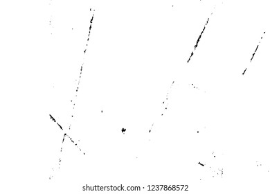 Grunge overlay layer. Abstract black and white vector background. Monochrome vintage surface with dirty pattern in cracks, spots, dots. Old wall in dark horror style design