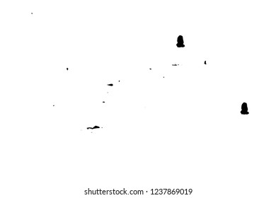 Grunge overlay layer. Abstract black and white vector background. Monochrome vintage surface with dirty pattern in cracks, spots, dots. Old wall in dark horror style design