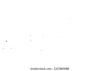 Grunge overlay layer. Abstract black and white vector background. Monochrome vintage surface with dirty pattern in cracks, spots, dots. Old wall in dark horror style design