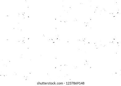 Grunge overlay layer. Abstract black and white vector background. Monochrome vintage surface with dirty pattern in cracks, spots, dots. Old wall in dark horror style design