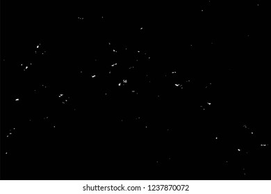 Grunge overlay layer. Abstract black and white vector background. Monochrome vintage surface with dirty pattern in cracks, spots, dots. Old wall in dark horror style design