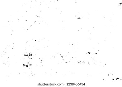 Grunge overlay layer. Abstract black and white vector background. Monochrome vintage surface with dirty pattern in cracks, spots, dots. Old wall in dark horror style design
