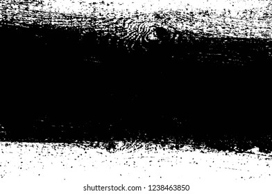 Grunge overlay layer. Abstract black and white vector background. Monochrome vintage surface with dirty pattern in cracks, spots, dots. Old wall in dark horror style design