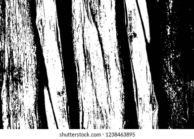 Grunge overlay layer. Abstract black and white vector background. Monochrome vintage surface with dirty pattern in cracks, spots, dots. Old wall in dark horror style design