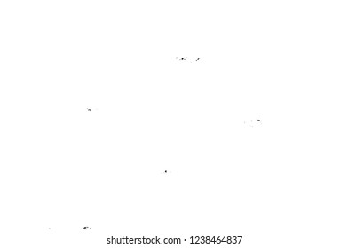 Grunge overlay layer. Abstract black and white vector background. Monochrome vintage surface with dirty pattern in cracks, spots, dots. Old wall in dark horror style design