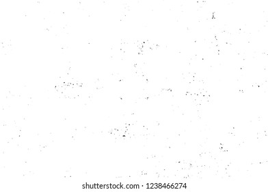 Grunge overlay layer. Abstract black and white vector background. Monochrome vintage surface with dirty pattern in cracks, spots, dots. Old wall in dark horror style design