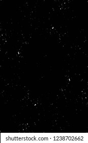 Grunge overlay layer. Abstract black and white vector background. Monochrome vintage surface with dirty pattern in cracks, spots, dots. Old wall in dark horror style design