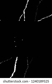 Grunge overlay layer. Abstract black and white vector background. Monochrome vintage surface with dirty pattern in cracks, spots, dots. Old wall in dark horror style design