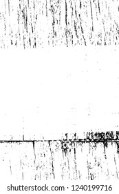 Grunge overlay layer. Abstract black and white vector background. Monochrome vintage surface with dirty pattern in cracks, spots, dots. Old wall in dark horror style design