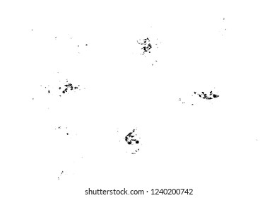 Grunge overlay layer. Abstract black and white vector background. Monochrome vintage surface with dirty pattern in cracks, spots, dots. Old wall in dark horror style design
