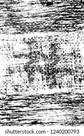 Grunge overlay layer. Abstract black and white vector background. Monochrome vintage surface with dirty pattern in cracks, spots, dots. Old wall in dark horror style design