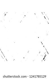 Grunge overlay layer. Abstract black and white vector background. Monochrome vintage surface with dirty pattern in cracks, spots, dots. Old wall in dark horror style design
