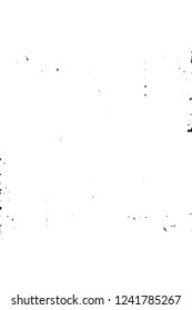Grunge overlay layer. Abstract black and white vector background. Monochrome vintage surface with dirty pattern in cracks, spots, dots. Old wall in dark horror style design