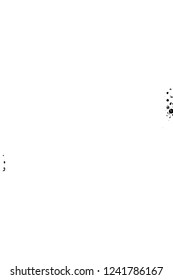 Grunge overlay layer. Abstract black and white vector background. Monochrome vintage surface with dirty pattern in cracks, spots, dots. Old wall in dark horror style design