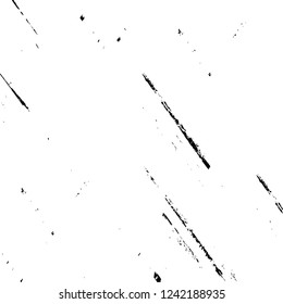 Grunge overlay layer. Abstract black and white vector background. Monochrome vintage surface with dirty pattern in cracks, spots, dots. Old wall in dark horror style design