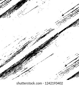 Grunge overlay layer. Abstract black and white vector background. Monochrome vintage surface with dirty pattern in cracks, spots, dots. Old wall in dark horror style design