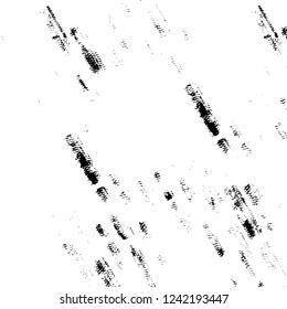 Grunge overlay layer. Abstract black and white vector background. Monochrome vintage surface with dirty pattern in cracks, spots, dots. Old wall in dark horror style design