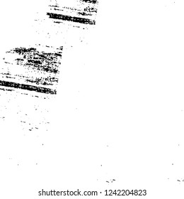 Grunge overlay layer. Abstract black and white vector background. Monochrome vintage surface with dirty pattern in cracks, spots, dots. Old wall in dark horror style design