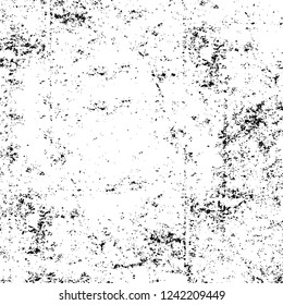 Grunge overlay layer. Abstract black and white vector background. Monochrome vintage surface with dirty pattern in cracks, spots, dots. Old wall in dark horror style design Grunge overlay layer. Abstract black and white vector background. Monochrome vintage surface with dirty pattern in cracks, spots, dots. Old wall in dark horror style design