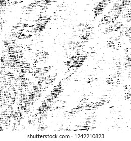 Grunge overlay layer. Abstract black and white vector background. Monochrome vintage surface with dirty pattern in cracks, spots, dots. Old wall in dark horror style design