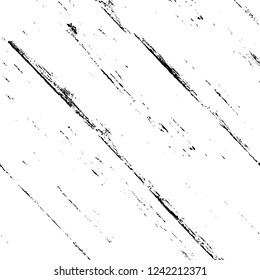 Grunge overlay layer. Abstract black and white vector background. Monochrome vintage surface with dirty pattern in cracks, spots, dots. Old wall in dark horror style design
