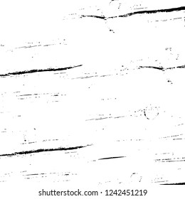 Grunge overlay layer. Abstract black and white vector background. Monochrome vintage surface with dirty pattern in cracks, spots, dots. Old wall in dark horror style design