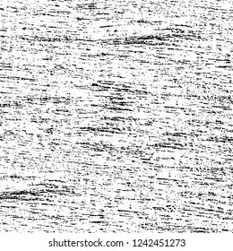 Grunge overlay layer. Abstract black and white vector background. Monochrome vintage surface with dirty pattern in cracks, spots, dots. Old wall in dark horror style design