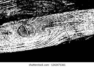 Grunge overlay layer. Abstract black and white vector background. Monochrome vintage surface with dirty pattern in cracks, spots, dots. Old wall in dark horror style design
