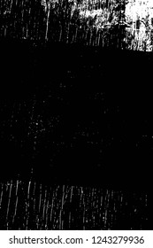 Grunge overlay layer. Abstract black and white vector background. Monochrome vintage surface with dirty pattern in cracks, spots, dots. Old wall in dark horror style design