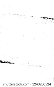 Grunge overlay layer. Abstract black and white vector background. Monochrome vintage surface with dirty pattern in cracks, spots, dots. Old wall in dark horror style design