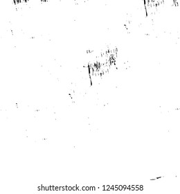 Grunge overlay layer. Abstract black and white vector background. Monochrome vintage surface with dirty pattern in cracks, spots, dots. Old wall in dark horror style design