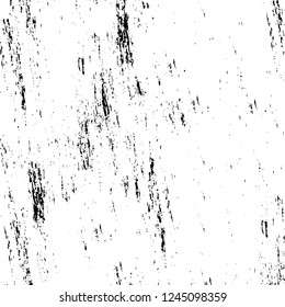 Grunge overlay layer. Abstract black and white vector background. Monochrome vintage surface with dirty pattern in cracks, spots, dots. Old wall in dark horror style design