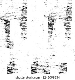 Grunge overlay layer. Abstract black and white vector background. Monochrome vintage surface with dirty pattern in cracks, spots, dots. Old wall in dark horror style design
